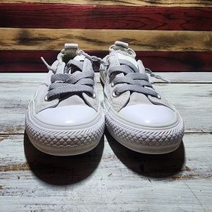 Womens Gray Converse Chuck Taylor slip ons size 5.5